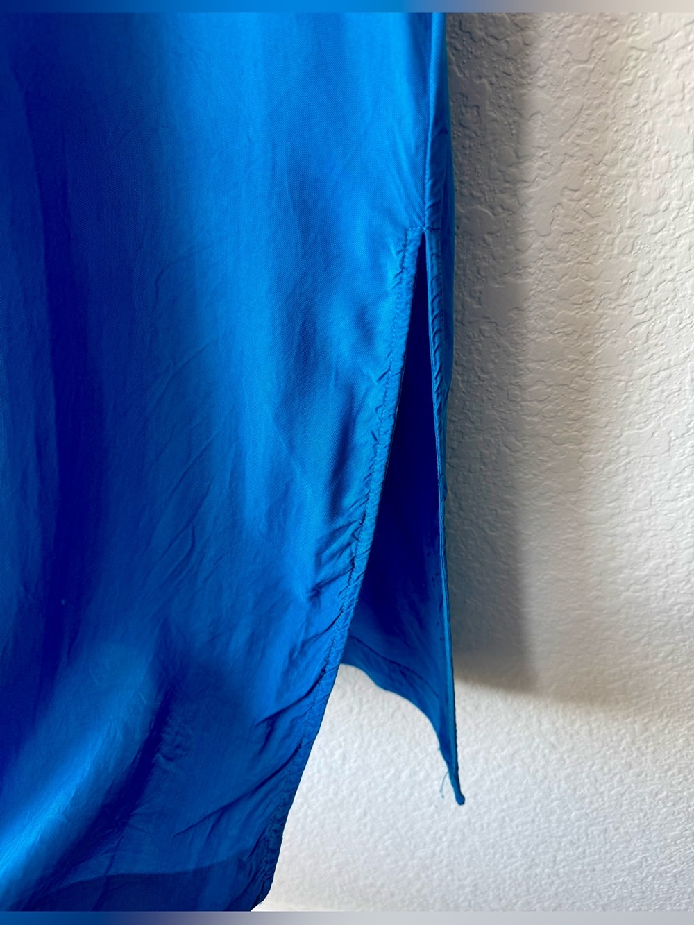 J. Crew Blue Slip Scoop Neck Women's Dress - Picture 2 of 3